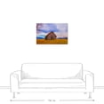 thumbnail image 3 of Creative Products Dark Cabin In Yellow Field 30x20 Canvas Wall Art, 3 of 5