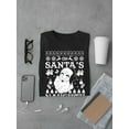 thumbnail image 3 of Santa's Naughty List Christmas T-shirt Men's, 3 of 3
