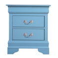 thumbnail image 3 of Teal - colored Compact Nightstand - No Setup Needed - Bedroom Decorative Use - Long - lasting Storage, 3 of 3