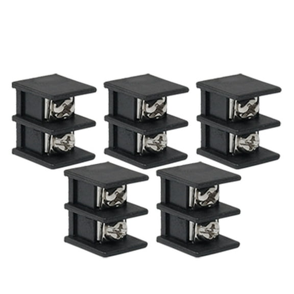 5 x 2P 9.5mm Pitch Screw Terminal Block Connector 300V 20A