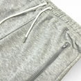 thumbnail image 6 of Nexus Clothing Men Basic Flare Stacked Sweatpants French Terry Joggers (Heather Grey), 6 of 6