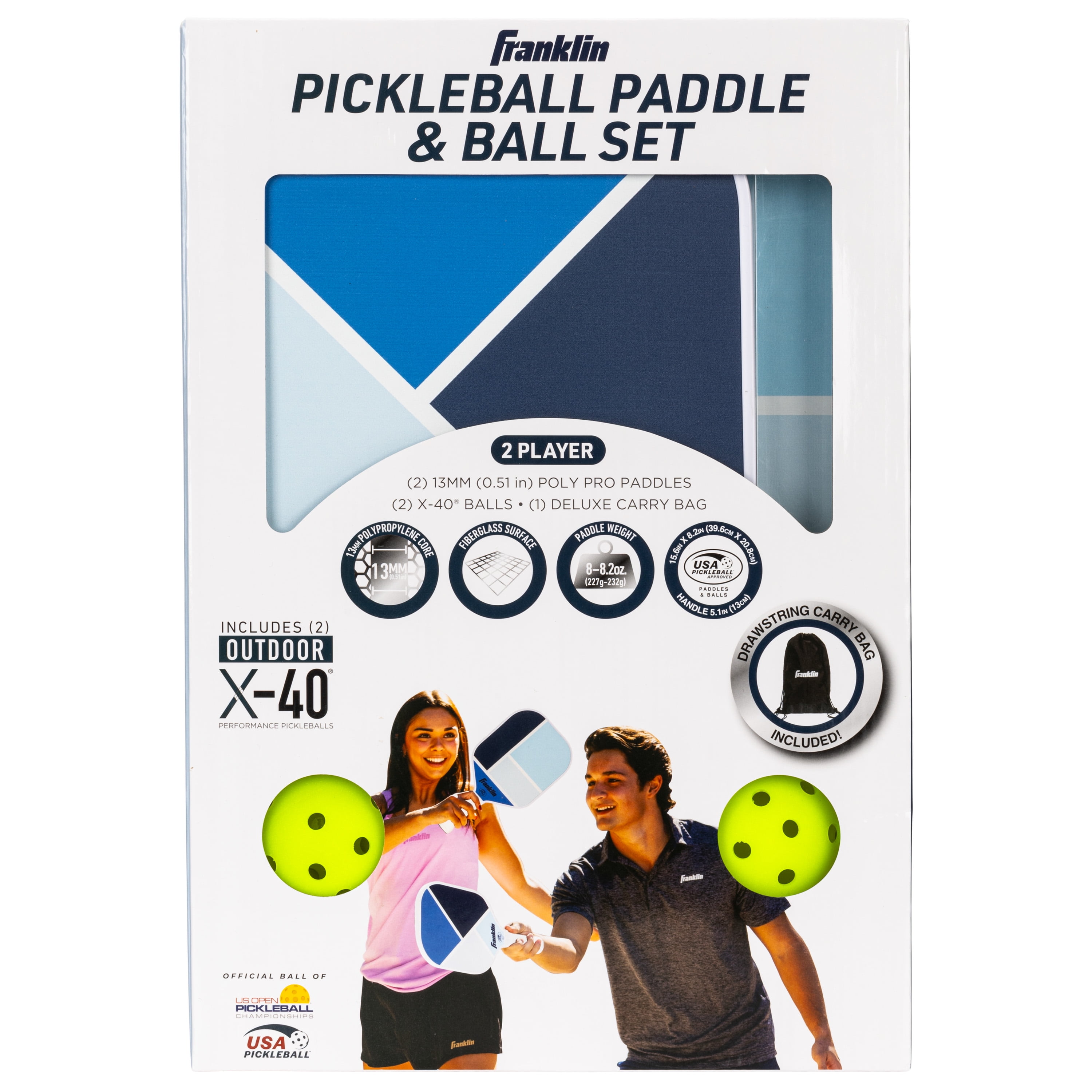 PENN 2個セット Franklin Sports 2-Player Pickleball Paddle Set - (2