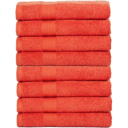 

Ample Decor Hand Towel 18 X 68 Inch Set of 8 - Orange
