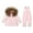 03 Pink, variant on Toddler Snow Pants and Jacket Snowsuit Hooded Warm Ski Suits Windproof Waterproof Snowboard 2 Piece Snow Suits 1-3t
