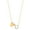 U, variant on Minnie Mouse Sterling Silver Gold Plated Cubic Zirconia Initial Pendant Necklace, 18" - Letter H