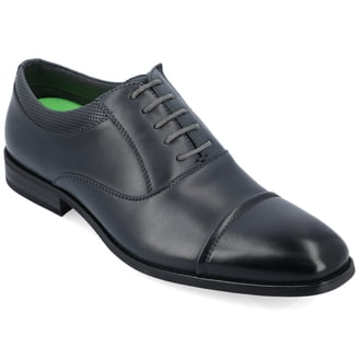 Antonio Maurizi Cap Toe Leather Oxford, 41, Black - Walmart.com display picture 2