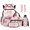 Pink Cherry Blossom Axolotl, variant on ZUXONGSY Dinosaur Print 6 in 1 Backpack Set for Boys Grils, Large Capacity School Backpack with Lunch Bag, Pencil Case, Water Bottle Holder, Keychain & Bookmark, Lightweight Bookbag for School
