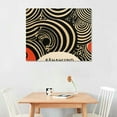 thumbnail image 2 of Orinice Bauhaus Abstract Geometric Wall Art - Mid Century Modern Minimalist Poster - Aesthetic Retro Artwork - Small Print Black and White for Bedroom Bathroom  20x16in, 2 of 6