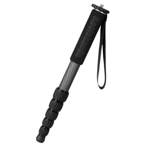 Koolehaoda Carbon Fiber Monopod, 6-Section Portable Compact Camera Monopod Unipod Stick. Max Load 22lbs/10kg - MP286C