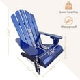 thumbnail image 4 of JONPONY Children Outsunny Wooden Adirondack Chair, Ergonomic Design Patio Lawn Chair for Outside Deck Garden Backyard Balcony,Blue, 4 of 15