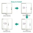 thumbnail image 5 of Sliding Door Lock, 4 Pack Child Safety Sliding Glass Door Lock for Sliding Glass Doors, Sliding Windows, Sliding Closet, etc. Easy to Installation Provides More Security for Your Baby and Pets, 5 of 5