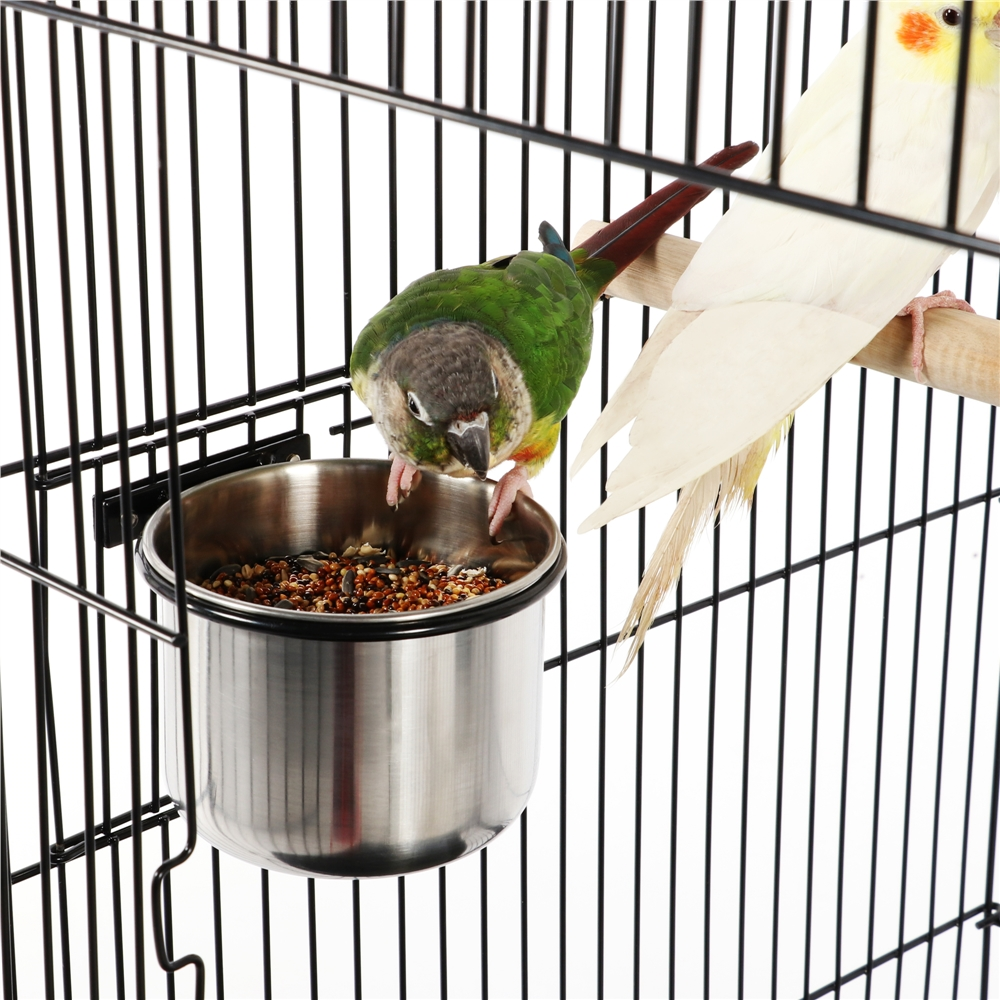 Yaheetech 59 Inch Open Top Rolling Metal Bird Cage photo 8