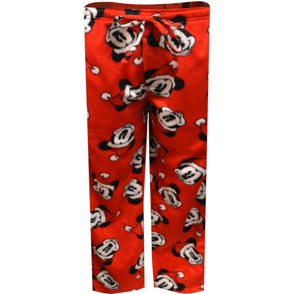 MJC Mens Disney Mickey Mouse Santa Claus Minky Lounge Pants (Small)