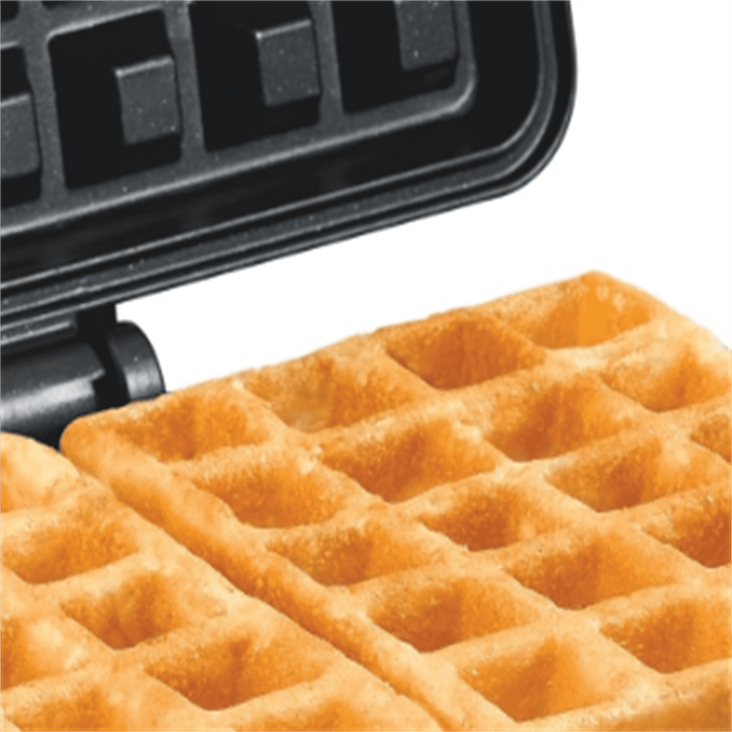 Beach Belgian Mini Waffle Maker with Shade Control, Makes 2 at Once, Create Personalized Free Non-Stick Plates, Compact Design, Stainless Steel