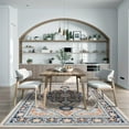 thumbnail image 2 of Findosom 5'x7' Vintage Area Rug for Living Room, Machine Washable Rugs Non Slip Distressed Indoor Rug,Large Retro Area Rug Floor Carpet for Bedroom Dining Room Entryway Office Decor,Blue, 2 of 8