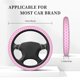 thumbnail image 3 of Fotbe Pink bows Funda para Volante Universal de 15 pulgadas, Accesorios para Auto para Hombre y Mujer, Protector de Volante Cómodo para SUV y Sedán, 3 of 6