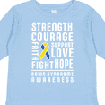 thumbnail image 4 of Inktastic Down Syndrome Awareness Strenth Courage Support Boys or Girls Long Sleeve Toddler T-Shirt, 4 of 5