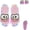 Pink, variant on Womens LED Light Up Slippers,Indoor House Sandals with Cartoon Eyes,Cute Open Toe Non Slip Outdoor Platform Slides Shoes