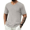 thumbnail image 6 of CYiJun Mens T Shirts,Short Sleeve V Neck T Shirts for Man,Cotton Blend Plain Men's Classic T-Shirts, 6 of 6