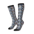 thumbnail image 2 of Haiem Video Game Socks, Funny Novelty Crazy Design Cotton Socks Sports Socks Knee High Socks For Men, Women,1Pairs - Gift For Working Friends, 2 of 8