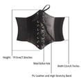 thumbnail image 3 of FOCUSNORM Corset Waist Belt for Women Wide Elastic Tie Waspie Belt for Dresses 4.7inch, 3 of 4