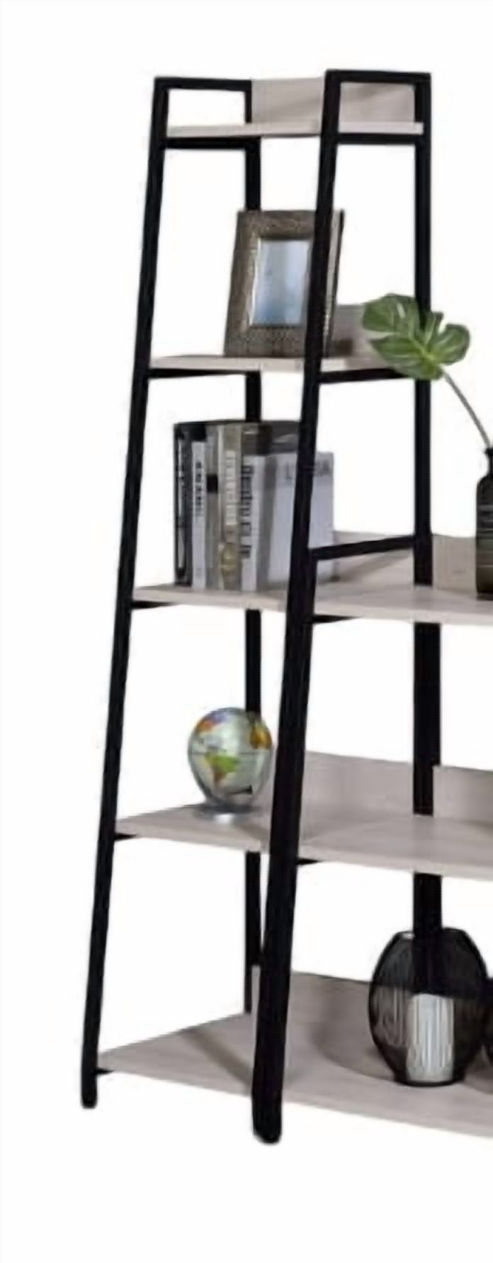 16"W Bookshelf Natural & Black Finish