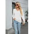 thumbnail image 5 of Women's casual loose slimming basic style versatile long sleeved T-shirt, 5 of 5