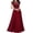 *Red, variant on ClodeEU Women's Lace Long Sleeve Flowy Maxi Dress ,Elegant Bridesmaid Evening Gown Green,Womens Plus XXL