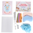 thumbnail image 1 of Needle Felting Kit Wool Sheep Doll Plush Doll DIY Material Package for Beginners206# Blue, 1 of 5
