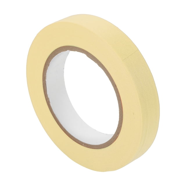 Cinta de pintor Unique Bargains, fácil de quitar, cinta maestra de enmascarar beige - 0.8 pulgadas x 54.7 yardas