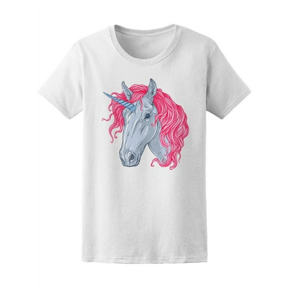 Beautiful Pink Unicorn T-Shirt Women -Image by Shutterstock, Female Medium