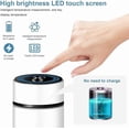 thumbnail image 3 of DEBGFS Smart Water Bottle Stainless Steel Vacuum Flask,Travel Mug with Smart LCD Touch Screen, Keep Hot Or Cold, Car Portable Travel Tea Coffee Vacuum Thermo Cup,Insulated Water Bottle,white,500ml, 3 of 5