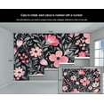 thumbnail image 5 of Boho Floral Wall Mural - Pink Flower Murals, Vibrant Blooms Large Wall Murals For Living Room, Floral Botanical Mural 79"W x 55"H (Not Peel and Stick), 5 of 6