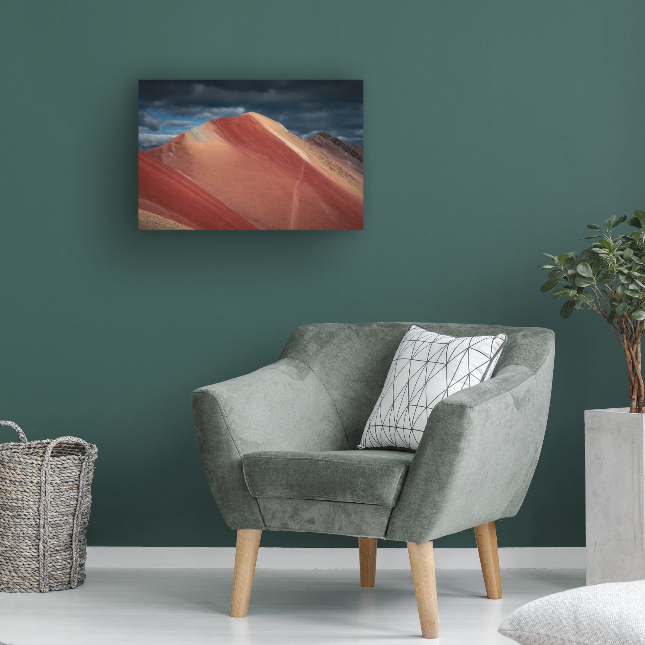Trademark Fine Art Karol Nienartowicz  Red Valley Canvas Wall Art