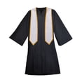 thumbnail image 2 of TOPTIE 72 inch Adult Graduation Honor Stole with Gold Trim, Choir Sash for Ceremony, 2 of 3
