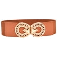 thumbnail image 2 of WCJM Women's Vintage Polyester Leather Elastic Belt Stretchy Wide Thick Cinch for Dresses Leather Belt For Men, 2 of 4