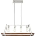 thumbnail image 7 of 60/6884 Nuvo Lighting Outrigger-4 Light Kitchen Pendant-11 Inches Wide by 10.75 Inches High-Brushed Nickel/Nutmeg Wood Finish, 7 of 7