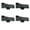 Black, variant on 4 Pack Multipurpose Window Sash Lock Mounting Hole Centers Sturdy Iron Materials Finish With Screws for Sliding Window