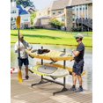 thumbnail image 2 of Étagère de Rangement pour Kayak Double Face - Support en Acier à Largeur Réglable avec Roues Verrouillables pour 4 Kayaks, Canots, SUP et Planches à Pagaie, 2 of 7