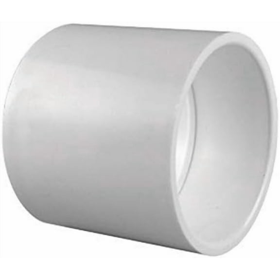Charlotte Pipe Schedule 40 1-1/2" Slip x 1-1/2" Dia. Slip PVC Coupling - Case Of: 25