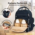 thumbnail image 3 of Mochila para Pañales KeaBabies PLAY 12L Impermeable de PU Cuero, 3 of 9