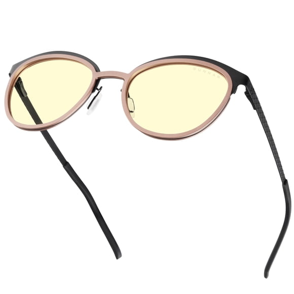 Gafas bloqueadoras de luz azul Gunnar Strata Palomar Onyx-Gold