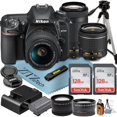 thumbnail image 1 of Nikon D7500 DSLR Camera with 18-55mm + 70-300mm Lens + 2 Pcs SanDisk 128GB Memory Cards + Tripod + Wide Angle + ZeeTech Accessory Bundle, 1 of 8