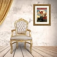 thumbnail image 3 of Vintage Apple Collection 24x32 Gold Ornate Wood Framed with Double Matting Museum Art Print Titled - Mucha Moravsky, 3 of 4