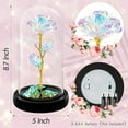 thumbnail image 2 of Roses Gifts for Women, Mom Birthday Gifts, Colorful Artificial Flower Rose Light Gift in A Glass Dome, Gifts for Daughter Women Mom Rose Gifts for Mothers Day, Valentines Day, Anniversary, 2 of 5