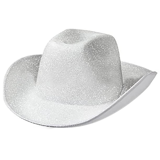 Sombrero de vaquera espacial, sombreros de vaquero, lentejuelas brillantes, sombrero rave, se adapta a la mayoría de mujeres y niñas