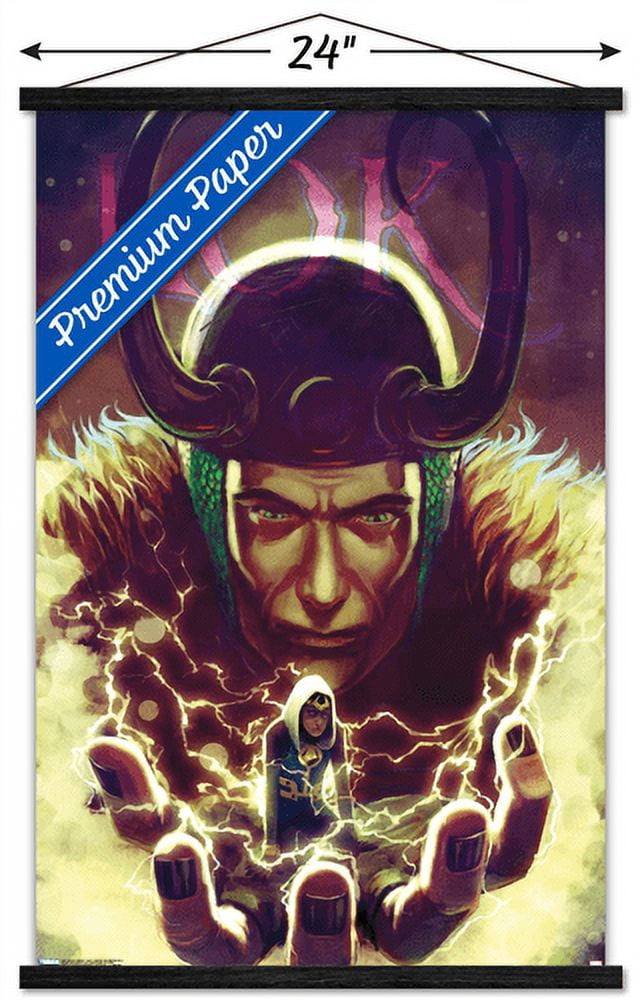 Marvel Comics - Loki - Journey Into Mystery #645 Wall Poster with Wooden Magnetic Frame, 22.375" x 34"