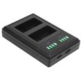 thumbnail image 4 of Cargador de batería para cámara DM BL, base de carga rápida doble LCD para cámara digital Cargador de batería dual diseñado para profesionales, 4 of 9