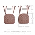 thumbnail image 2 of VHC Brands Chair Pad 16.5x18, Cotton Dining Room, Kitchen Chair Pads, Seat Cushion with Ties, Tucked, Custom House Collection, Rectangle 16.5x18, Natural, 2 of 5