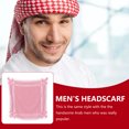 thumbnail image 2 of HEALEEP Foulard pour Hommes Rouge Léger en Polyester, Enveloppe Musulmane pour Usage Quotidien, 2 of 8